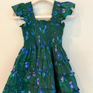 Hill House Home tiny nap dress in Emerald Space size 3/4yr